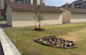 In-ground sprinkler system installed by Exterior Designs of Alexandria