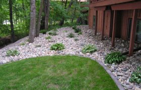 Softscape landscaping designed and installed by Exterior Designs of Alexandria